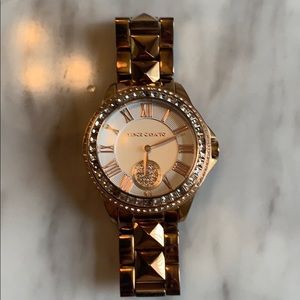 Vince Camino Rose Gold Sparkle Watch